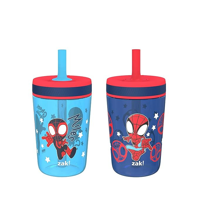 Zak Designs Marvel Spider-Man Kelso Toddler Cups for Travel or at Home, 15oz 2-Pack Durable Plast... | Amazon (US)