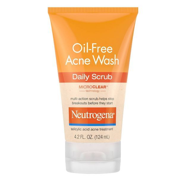 Neutrogena Oil-Free Acne Face Wash Daily Scrub with Salicylic Acid - 4.2 fl oz | Target