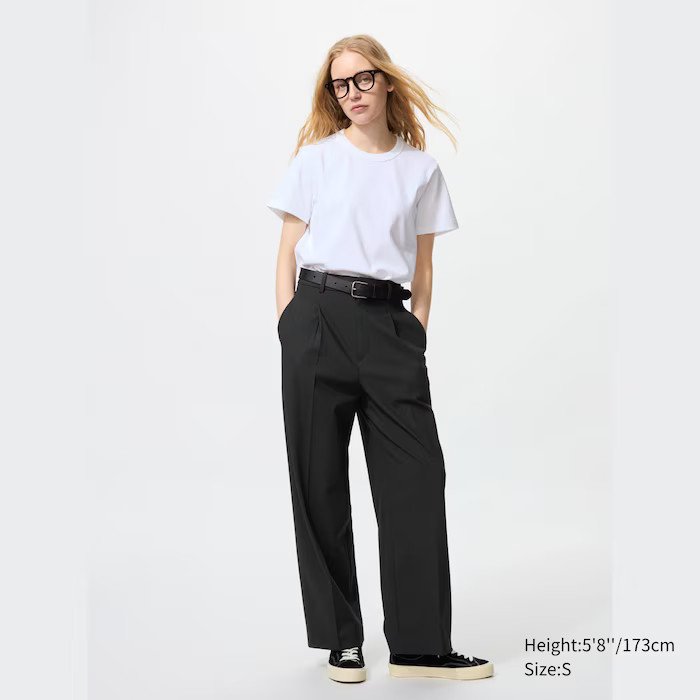 Wide-Fit Pleated Pants | UNIQLO (US)