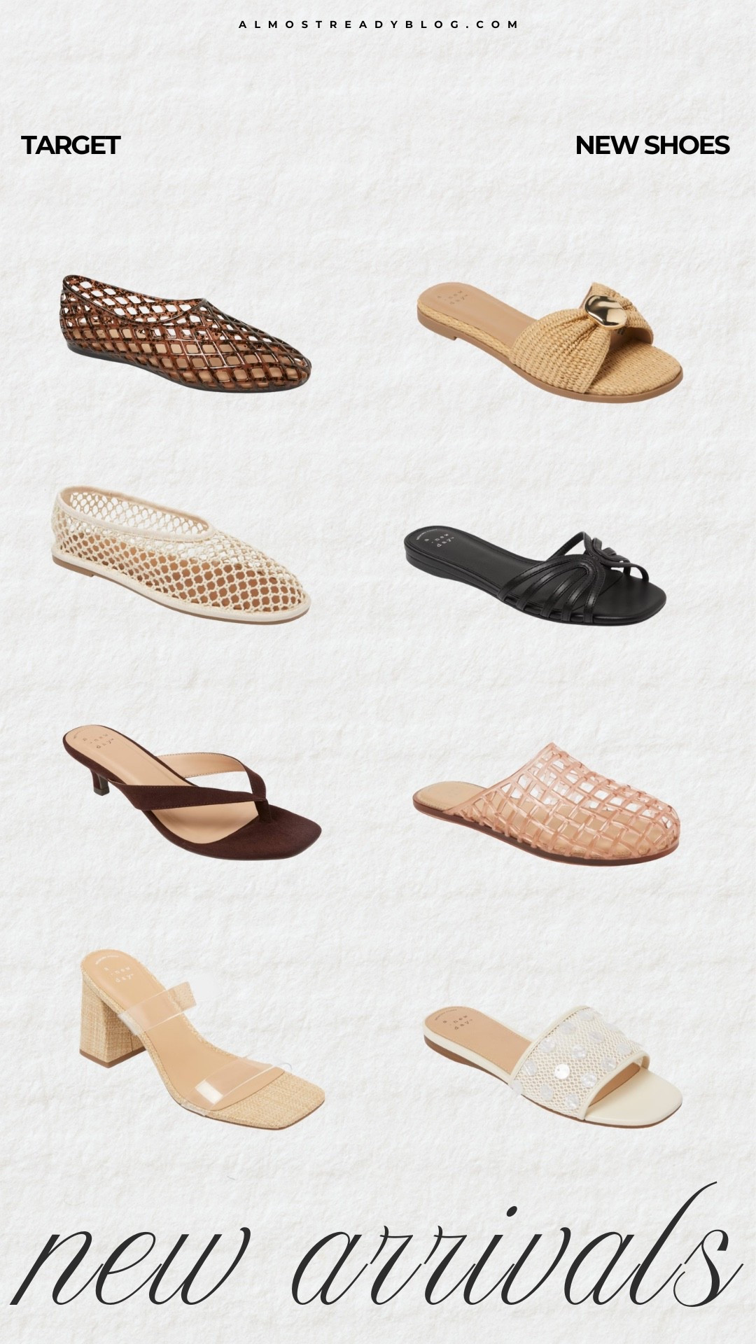 Target new shoes for spring, spring shoes, summer shoes, jelly flats, flip flop heels, vacation shoes, vacation sandals, amanda west, almostreadyblog

#LTKOver40