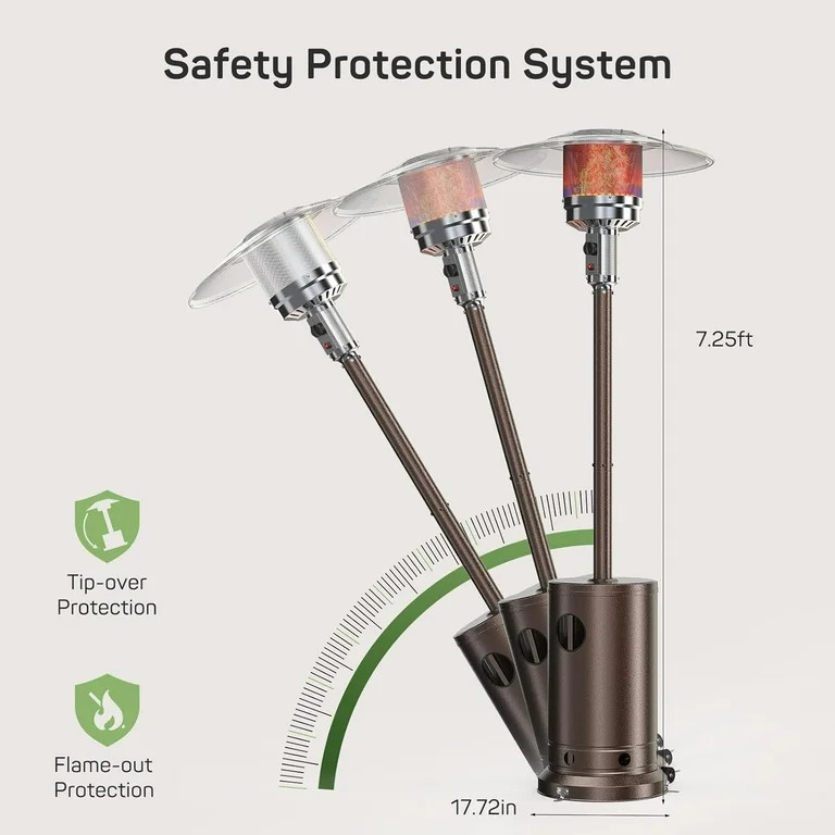 Simenmax Propane Heater, 48,000 BTU Outdoor Heaters for Patio | Walmart (US)