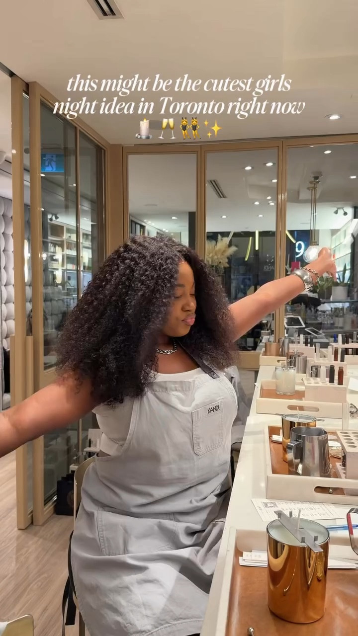 spent some time pouring into myself (literally) at @kandlartistique, the perfect way to unwind, whether it’s a cute date, solo reset, or intentional self-care moment 🤍🕯️✨

create your own scent, set the vibe, and leave with something that feels like you 🫶🏾

don’t forget to use my code ELLAHH for a little treat when you book or shop 🔗 https://kandl-artistique.com/ELLAHH 💌

#LTKcanada #LTKsummer #LTKdatenight