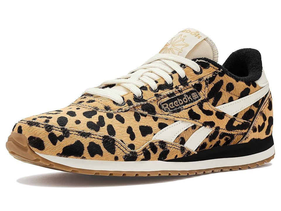Reebok Lifestyle Classic AZ Women's Shoes Cheetah/Black/Chalk: 5 B - Medium, Leather | Zappos.com