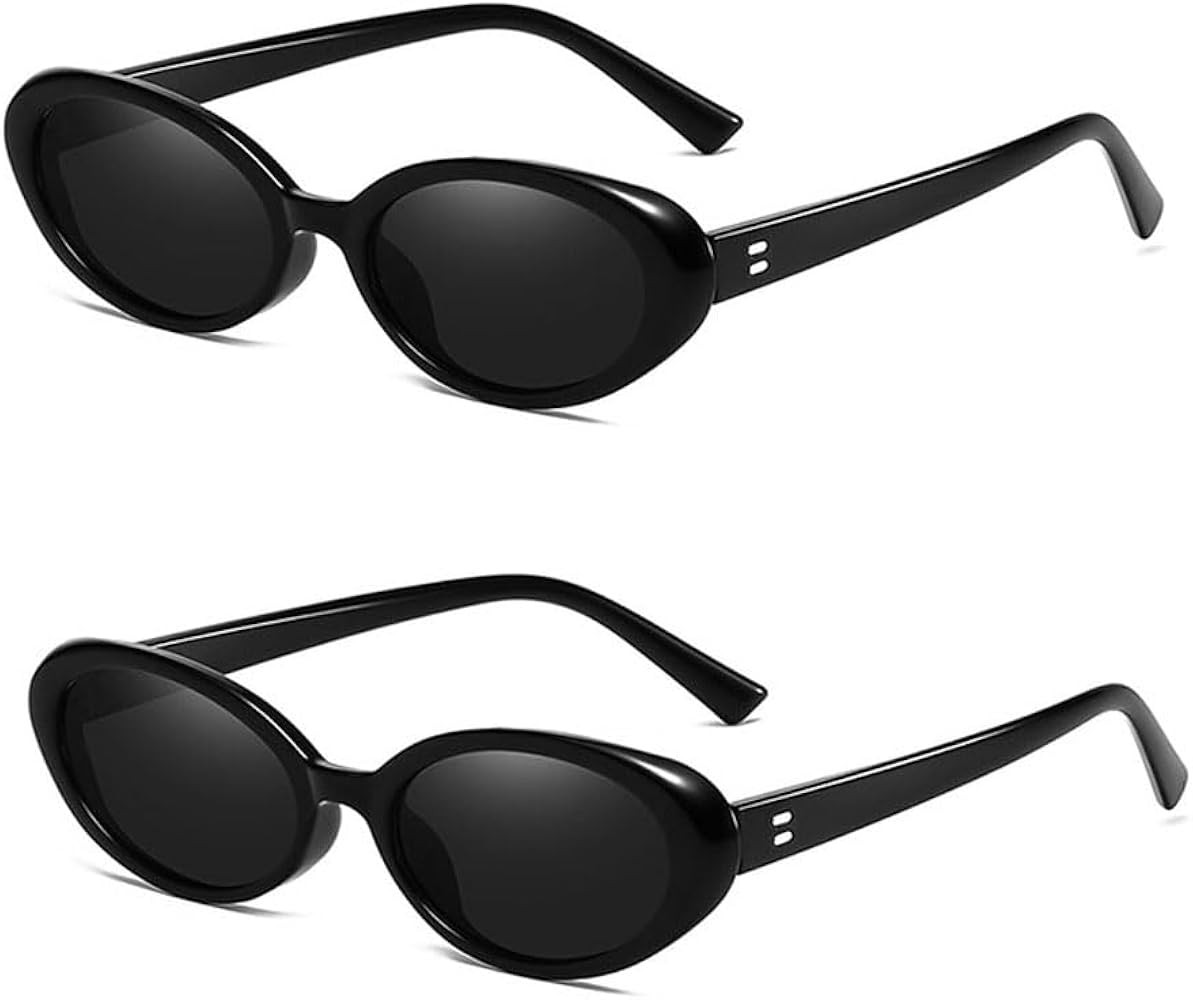 Retro Oval Sunglasses for Women and Men,Vintage Cat Eye Sunglasses UV Protection for Outdoor Wear | Amazon (US)