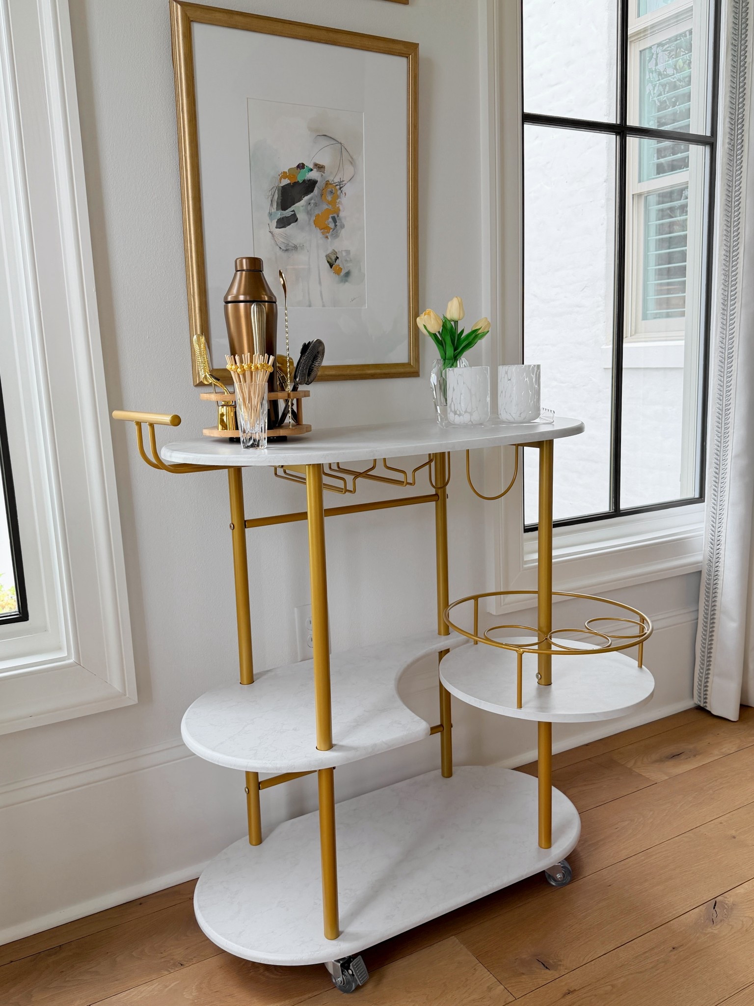 This bar cart is so perfect for hosting & organization!

#barcart #homedecor #homeorganization #shaker #targetfinds #amazonfinds

#LTKSeasonal #LTKHome