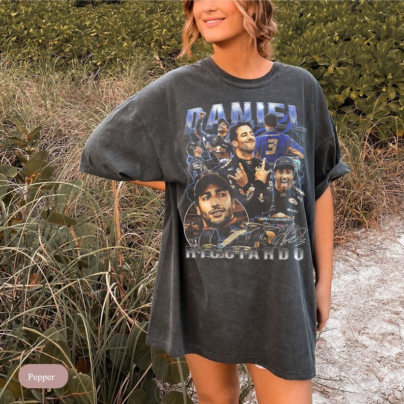 Daniel Ricciardo Shirt - Formula One shirt - Classic 90s Graphic Tee - Unisex - Vintage Bootleg -... | Etsy (US)