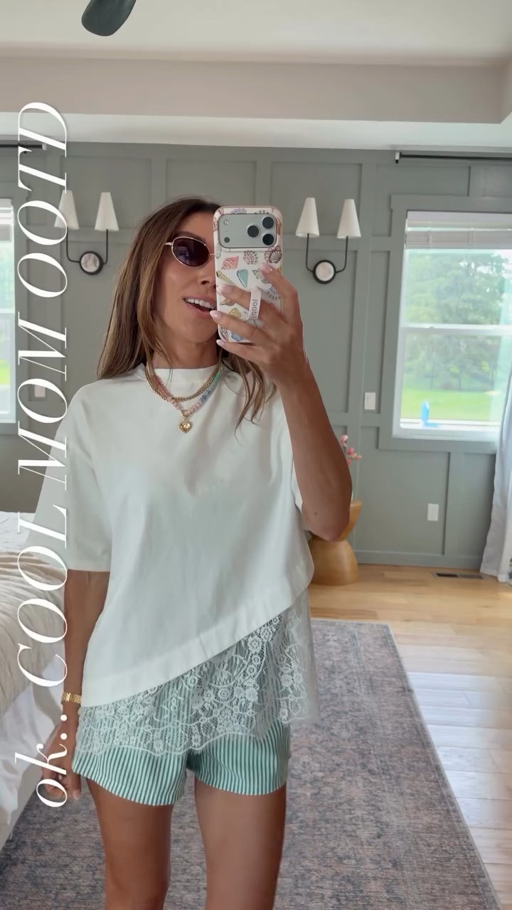Elevate your t shirt game 🙌🏻 I can’t get over how cute this shirt is!!! 

#casualmom #coolmom #summeroutfit

#LTKActive #LTKmomlife #LTKgrwm