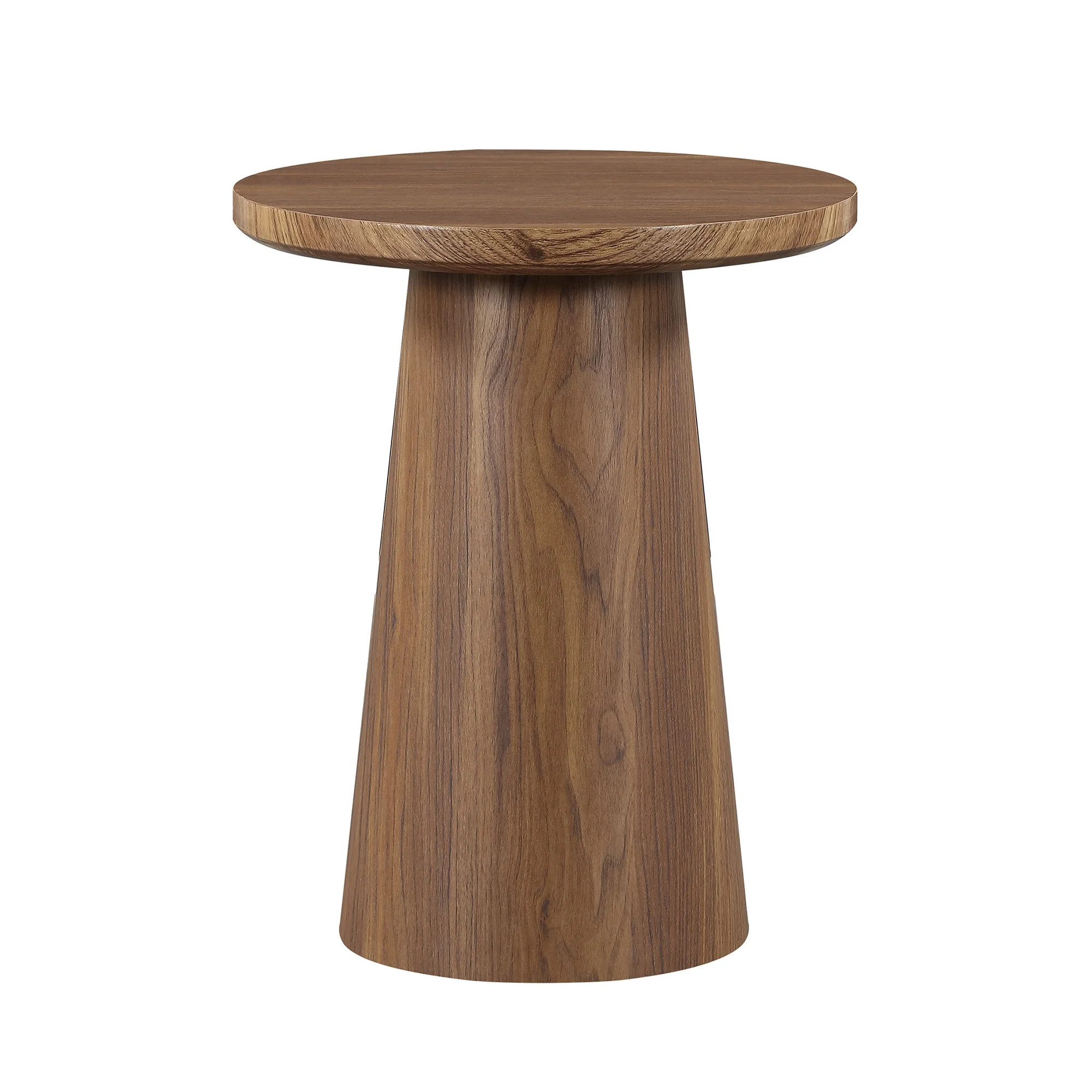 Better Homes & Gardens Ashby Pedestal End Table, Walnut Finish | Walmart (US)