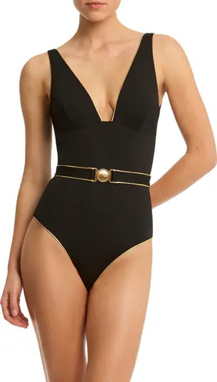 Sea Level Piper Belted One-Piece Swimsuit | Nordstrom | Nordstrom
