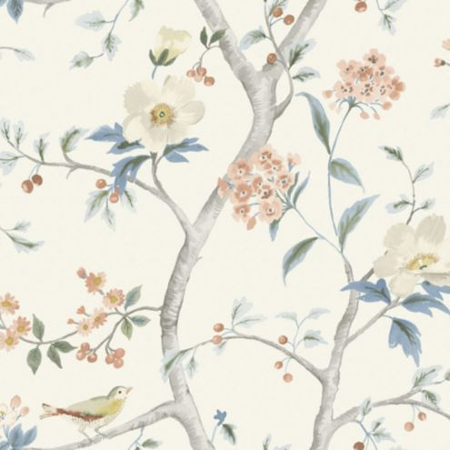 Chinoiserie Floral Wallpaper | Ballard Designs, Inc.