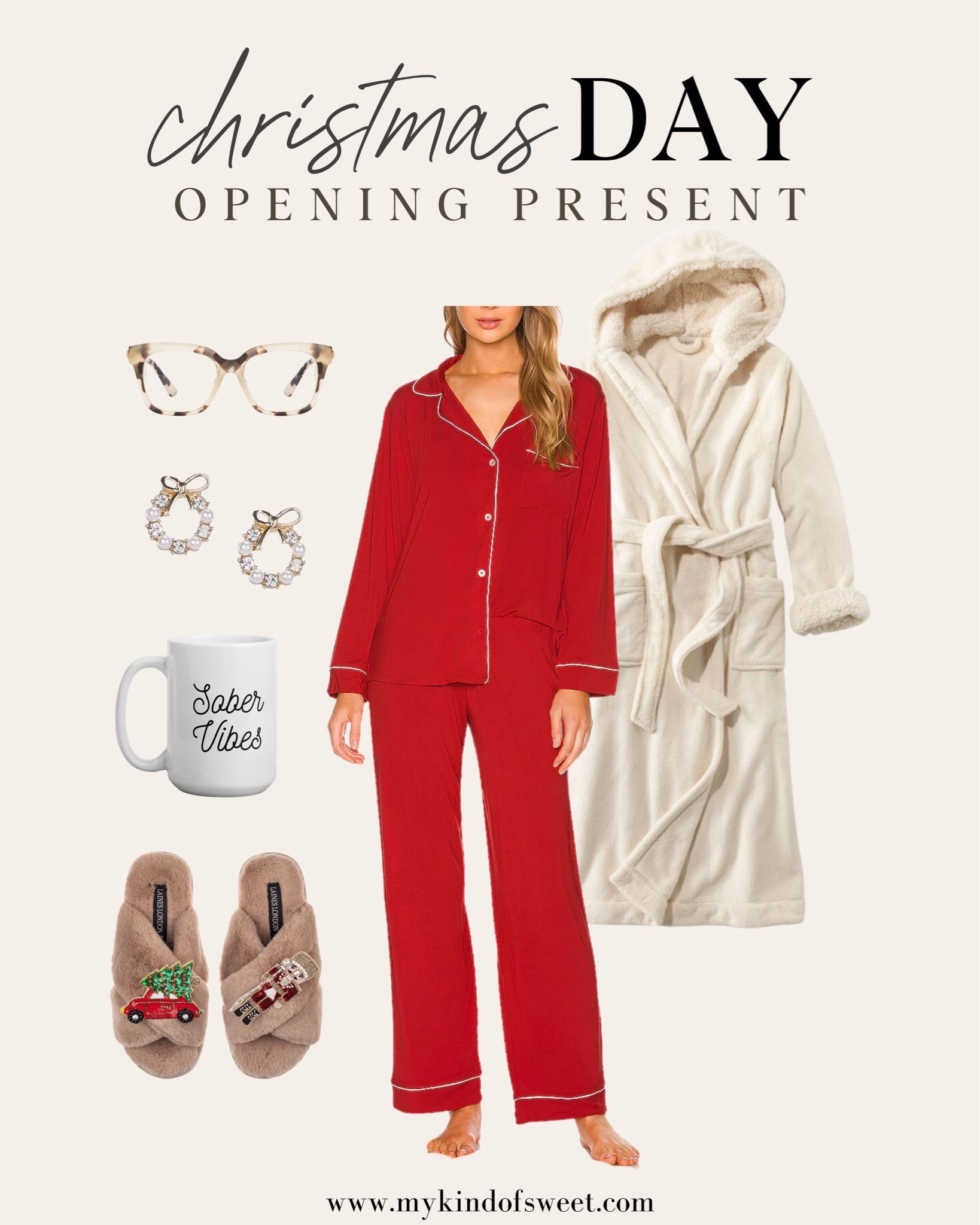 Christmas day outfit idea. I love these festive red pajamas and cozy robe. 

#LTKSeasonal #LTKHoliday #LTKstyletip