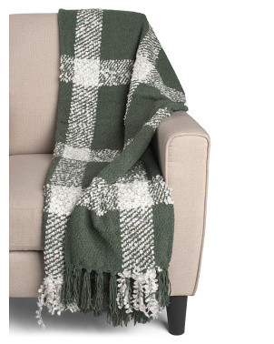 Addison Checkered Throw | TJ Maxx