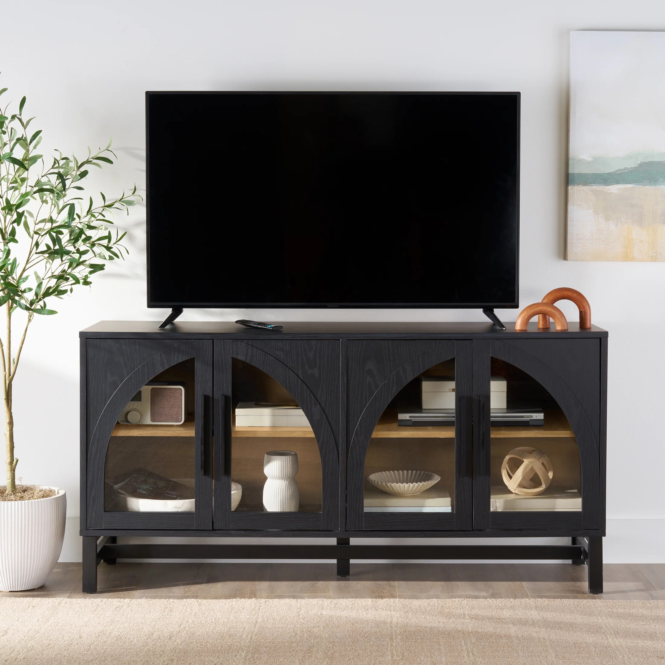 Better Homes & Gardens Juliet Arc TV Stand for TVs up to 65", Ample Storage Space | Walmart (CA)
