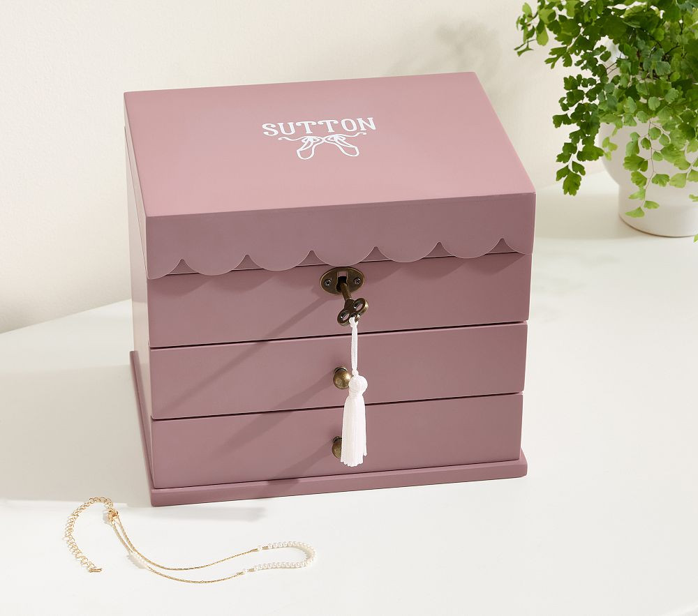 Soft Berry Penny Jewelry Box | Pottery Barn Kids