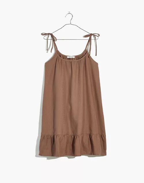 Lightestspun Tie-Strap Ruffle-Hem Cover-Up Dress | Madewell