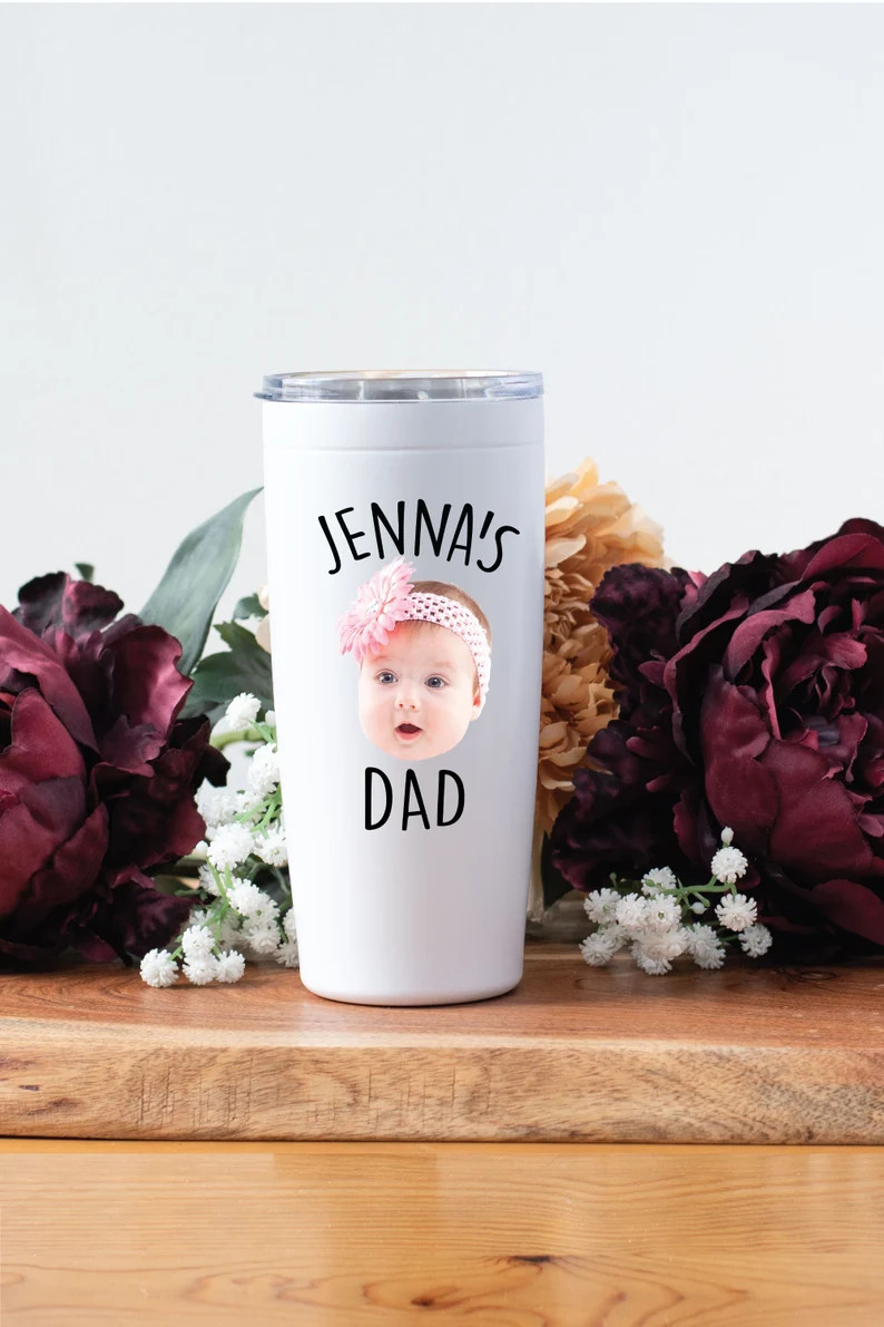 Gift for Father's Day, Baby Photo Gift, Baby Photo Tumbler for Dad, Baby Face Gift Cup, Personali... | Etsy (ES)