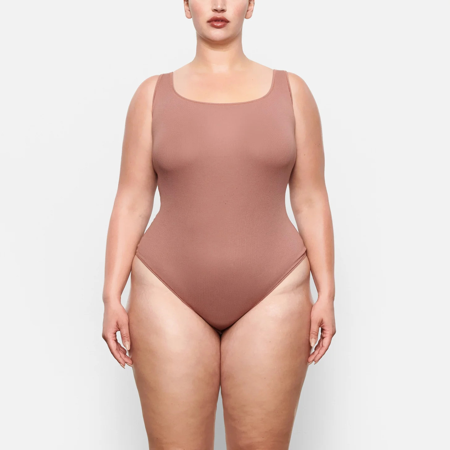 COTTON RIB BODYSUIT | BONE | SKIMS (US)