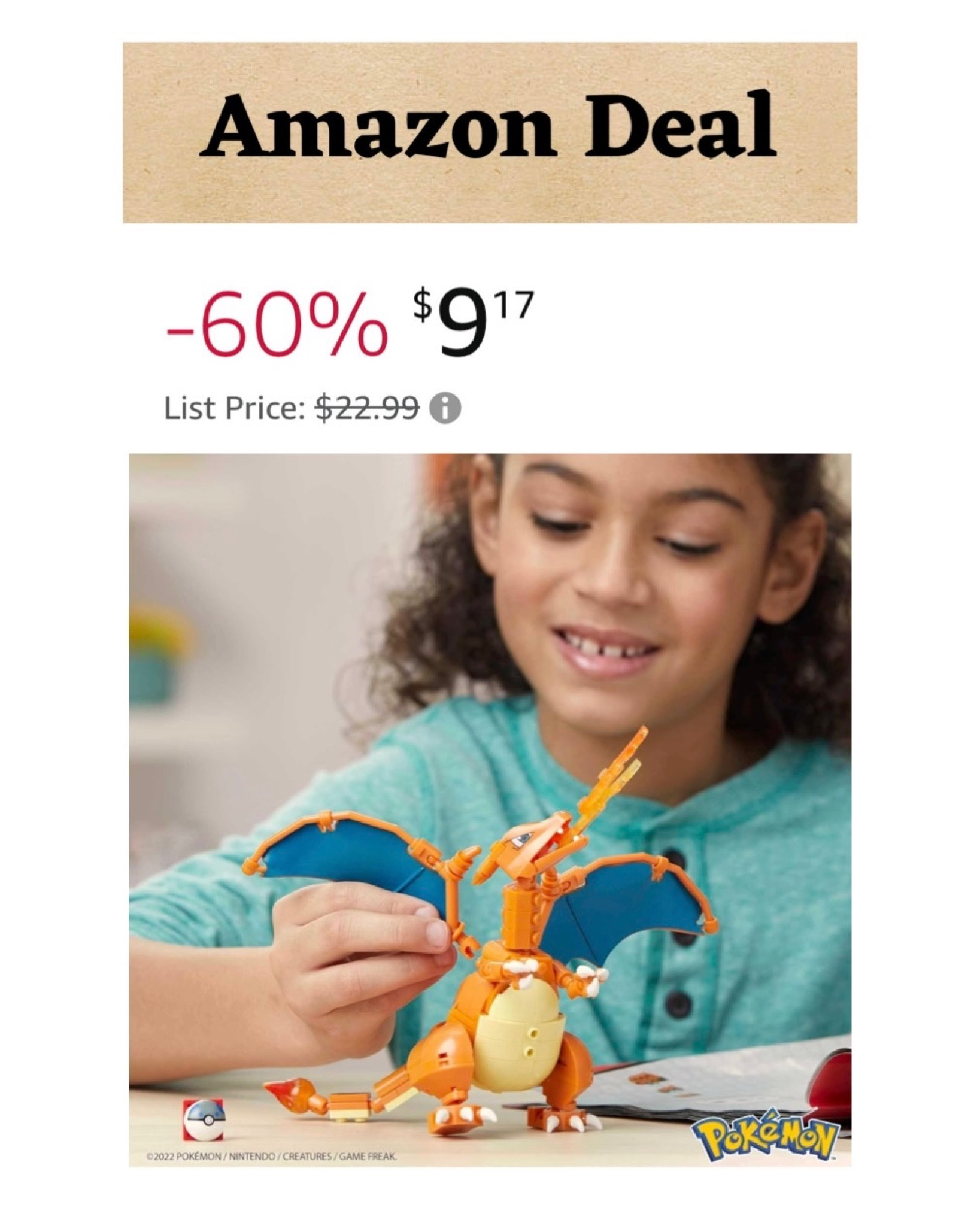 MEGA Pokemon Action Figure Building Toys Set, Charizard with 222 Pieces, 1 Poseable Character, 4 Inches Tall, Gift Ideas for Kids

#LTKsalealert #LTKfamily #LTKkids