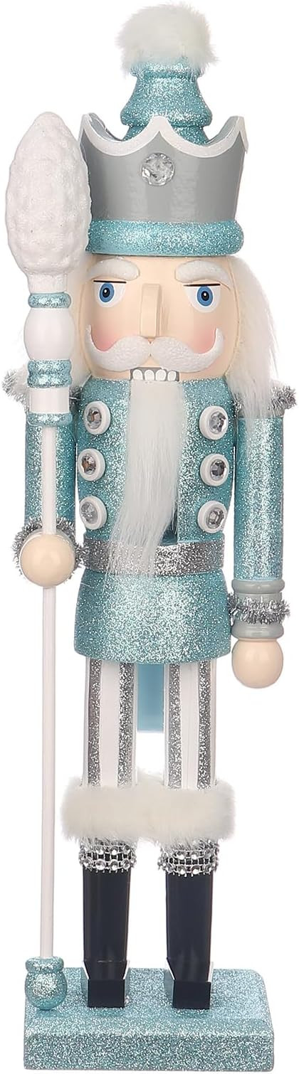15" Nutcracker Figurines,Christmas Nutcrackers Wooden King Nutcracker Soldier Decorations Holding... | Amazon (CA)