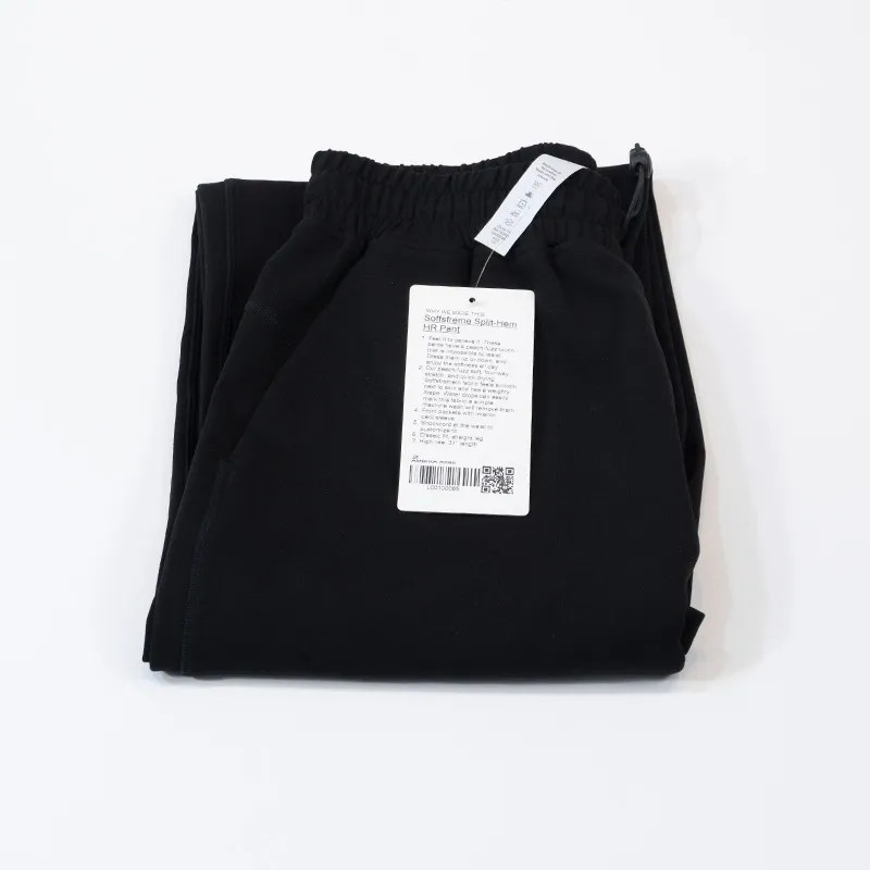 Split-hem LL Long Pants Softstreme Ladies High Waist Soft Fabric Straight Jogger Trousers Shows L... | DHGate