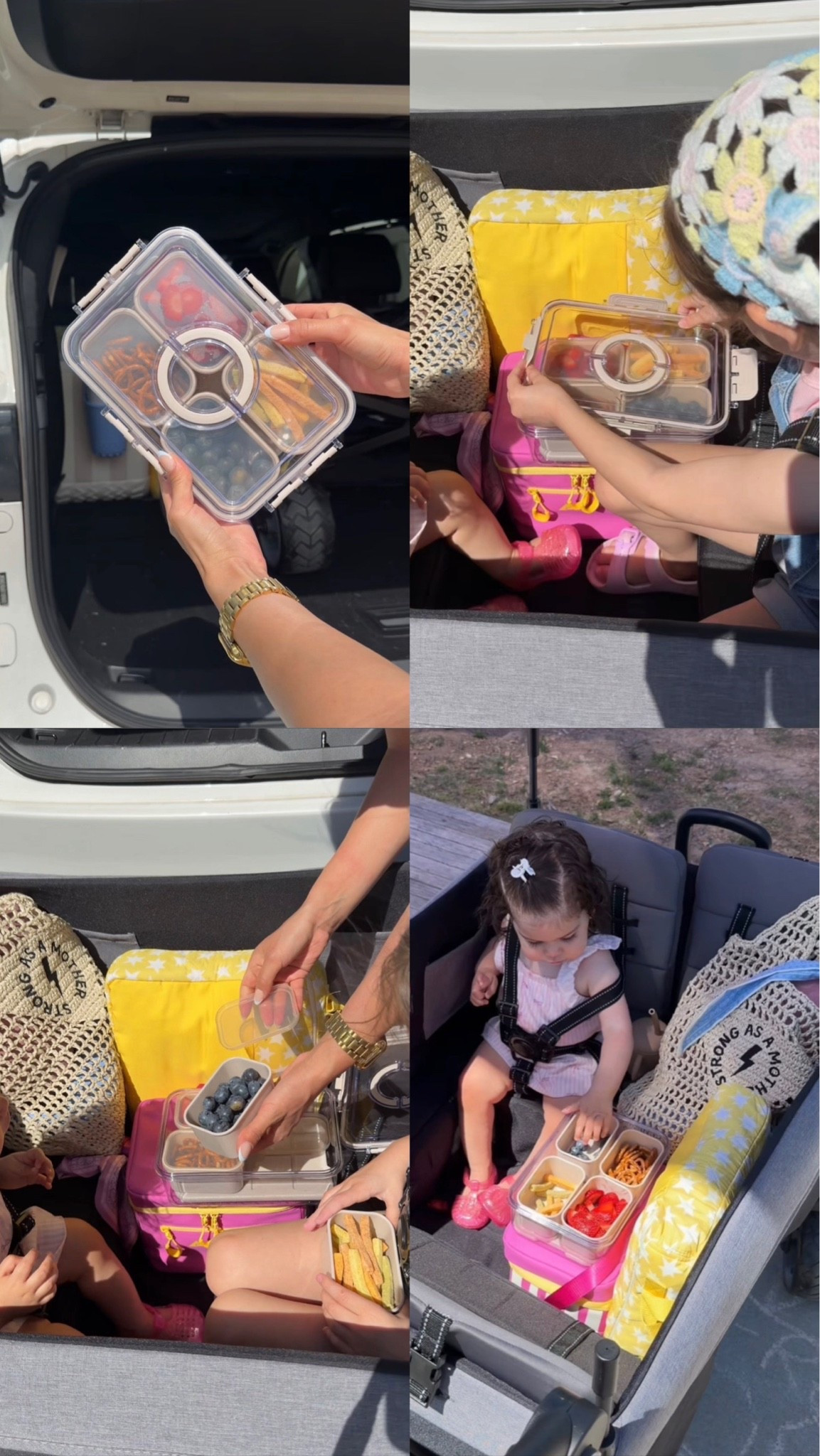 The Walmart snack box we literally take everywhere 🤍 Makes outings, errands, park days, and road trips so much easier with the girls ✨

Walmart finds, snack box, mom essentials, toddler snacks, organization finds, road trip essentials, busy mom must haves, on the go snacks

#LTKmomlife #LTKTravel #LTKKids