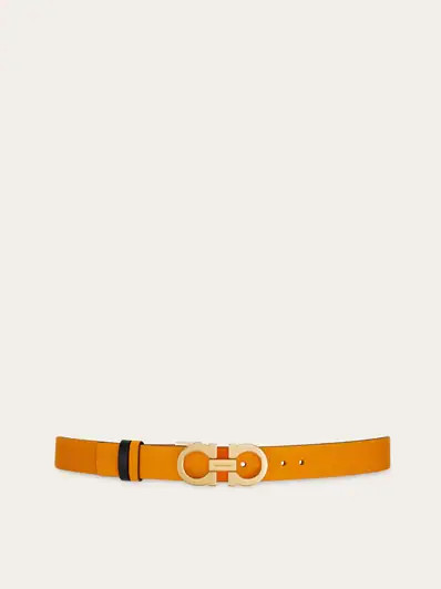 Reversible and adjustable Gancini belt | Ferragamo