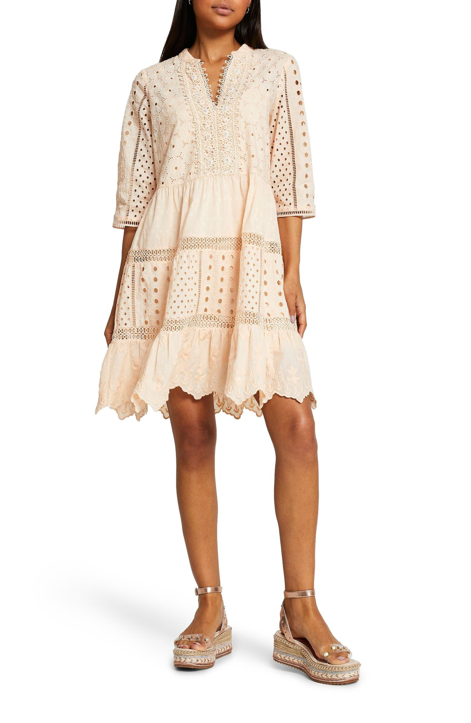 Broderie Cover-Up Shirtdress | Nordstrom