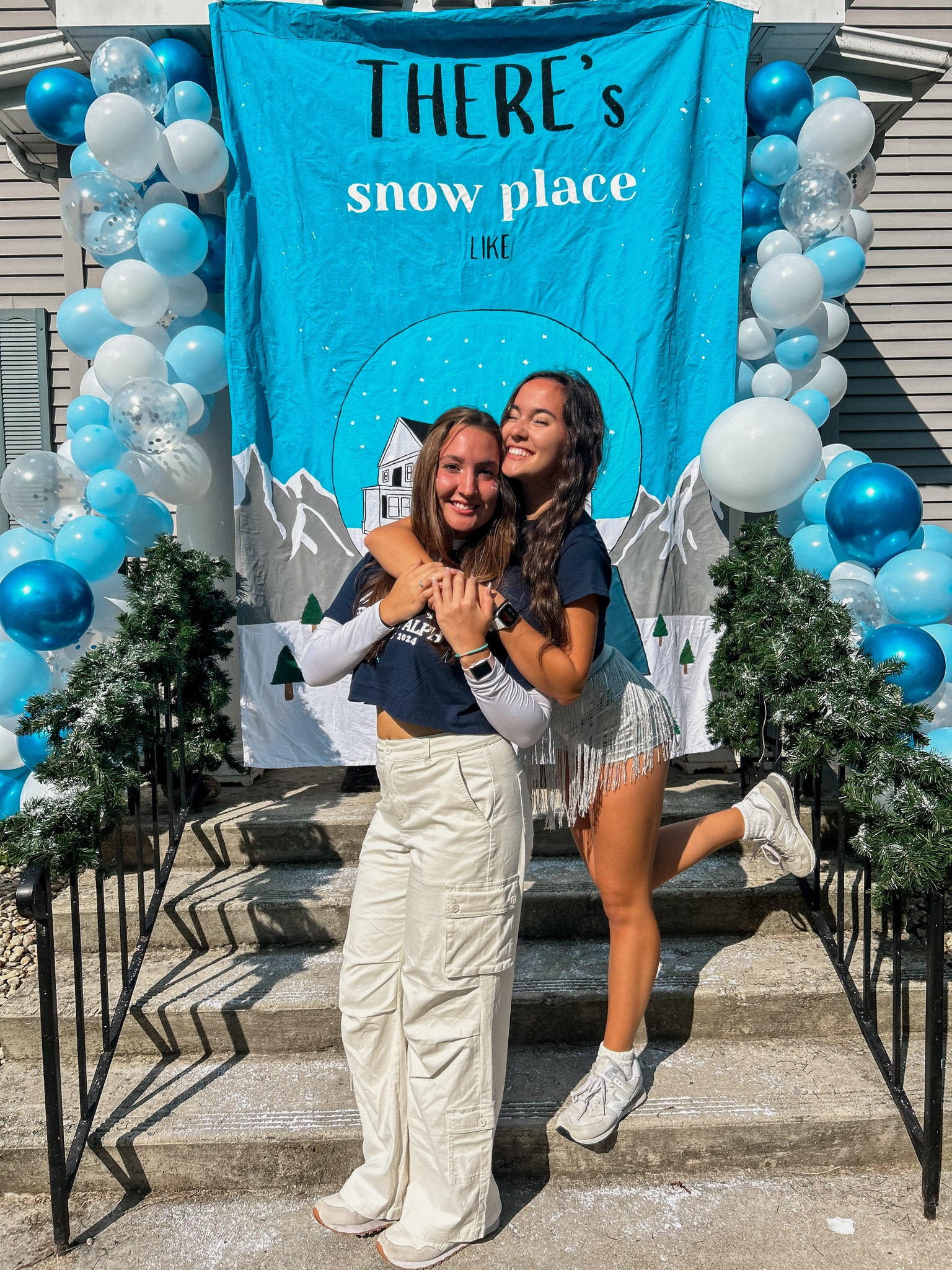 Bid day! Snow themed! #zetataualpha #bidday #snowthemedbidday
