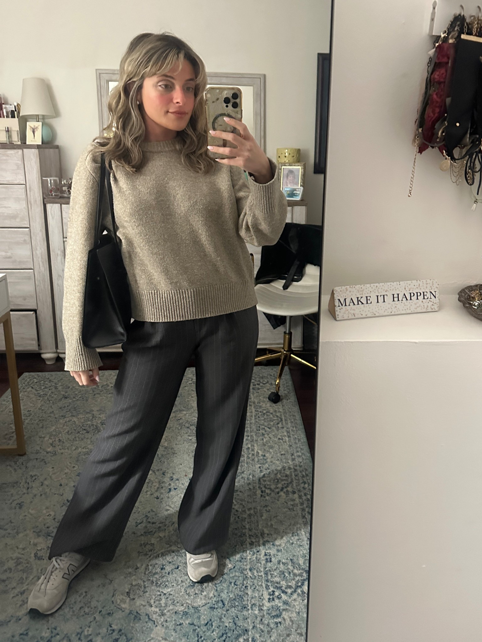 One of my comfiest work outfits! This sweater is such a staple and these pants are so comfortable they feel like I’m wear sweatpants 

#LTKStyleTip #LTKSeasonal #LTKWorkwear