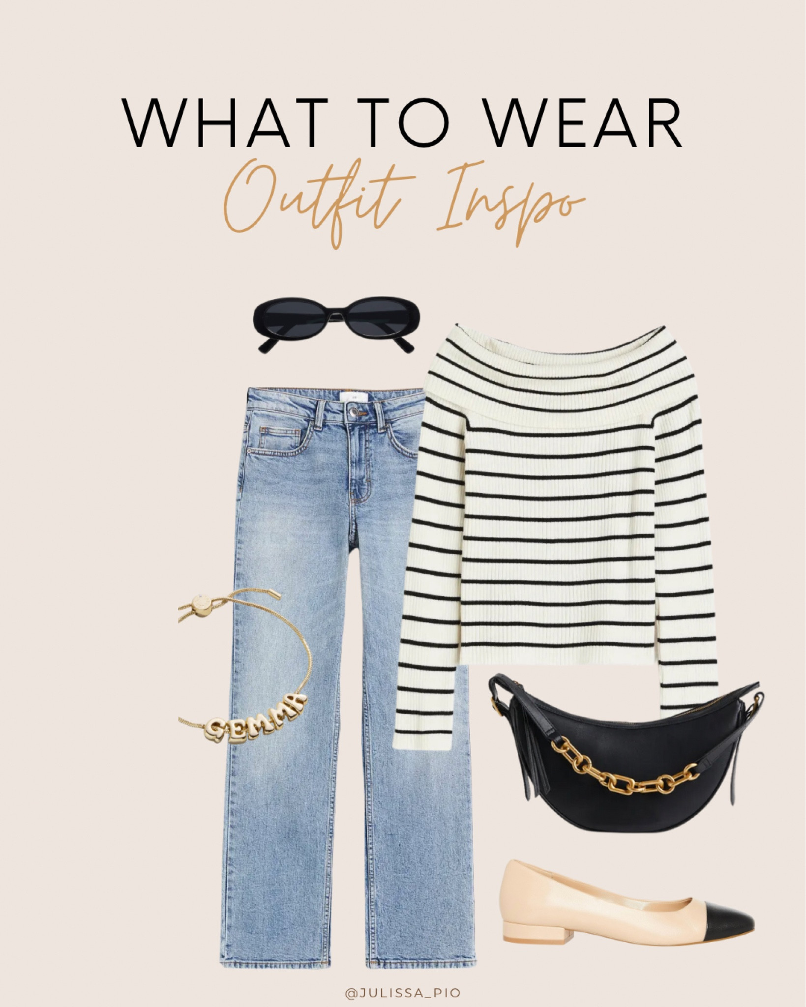 WHAT TO WEAR: outfit inspo

I’d wear this to go shopping and lunch! 

#LTKstyletip #LTKshoecrush #LTKfindsunder50