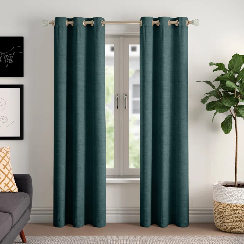 Sauers Thermal Insulated Room Darkening Grommet Curtain Panel | Wayfair North America