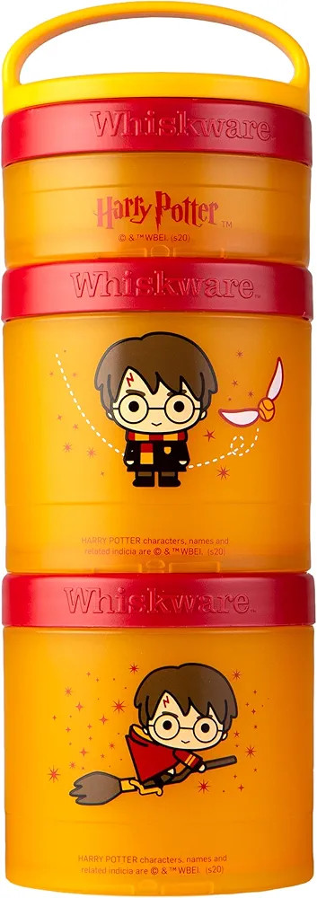 Whiskware Harry Potter Containers for Toddlers and Kids 3 Stackable Snack Cups for School and Tra... | Amazon (US)