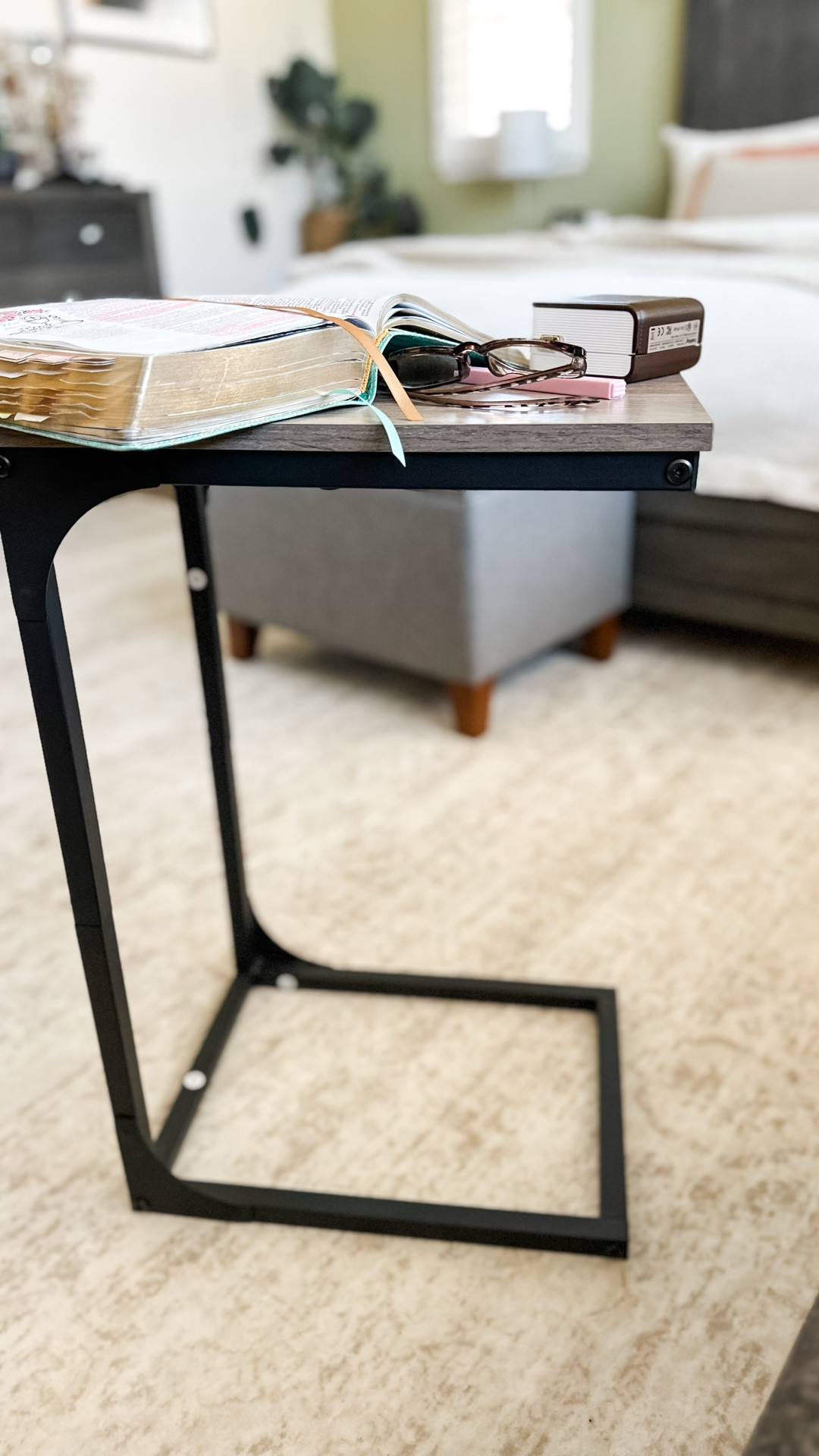 The cutest most amazing little side table. Fits right up next to your sofa. Very sturdy and great quality  

#LTKOver40 #LTKFindsUnder50 #LTKHome