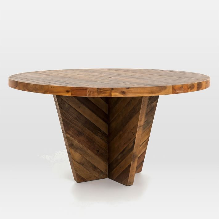 Alexa Round Dining Table - Honey | West Elm (US)