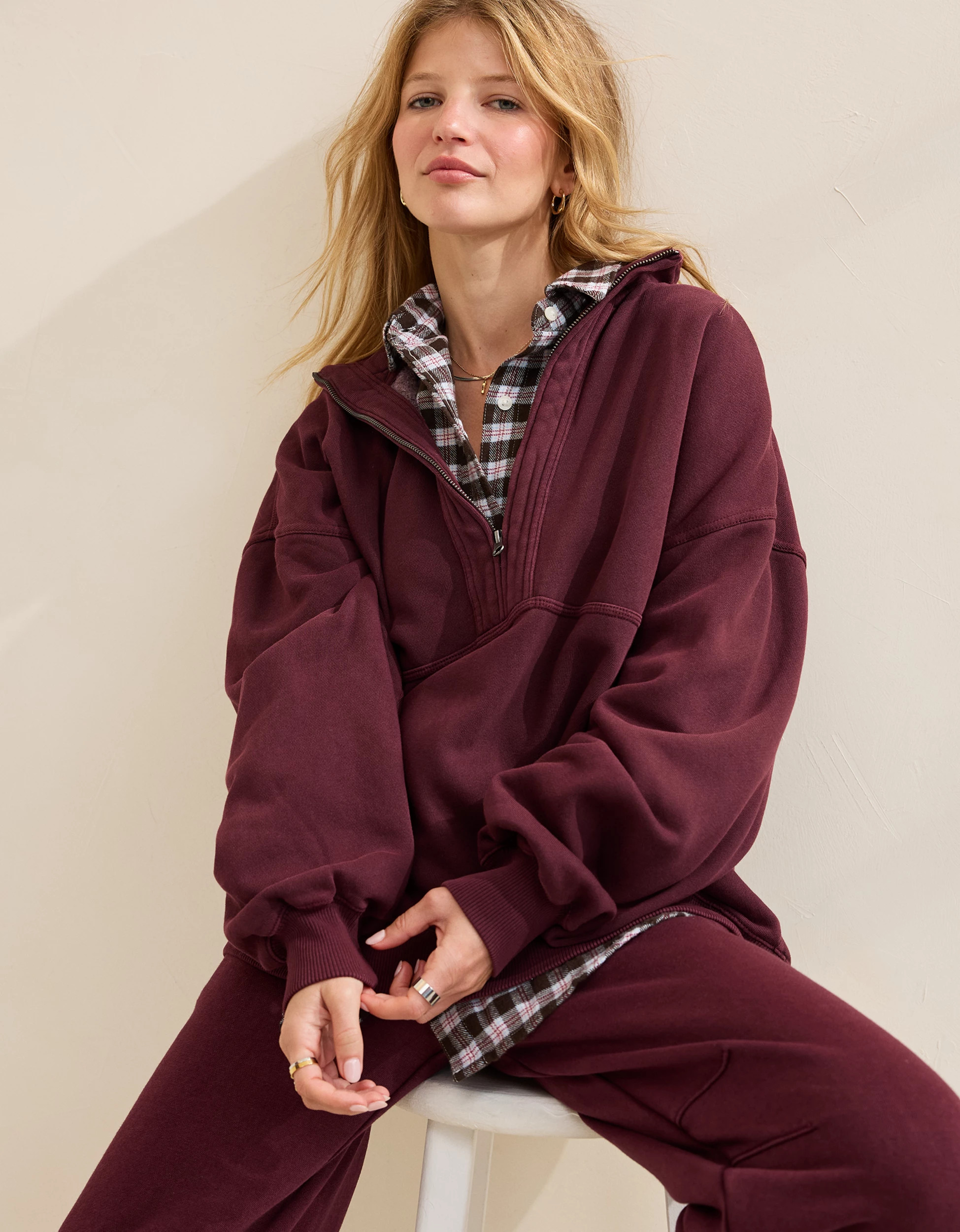 Aerie Oh Zip! Sweatshirt | American Eagle Outfitters (US & CA)
