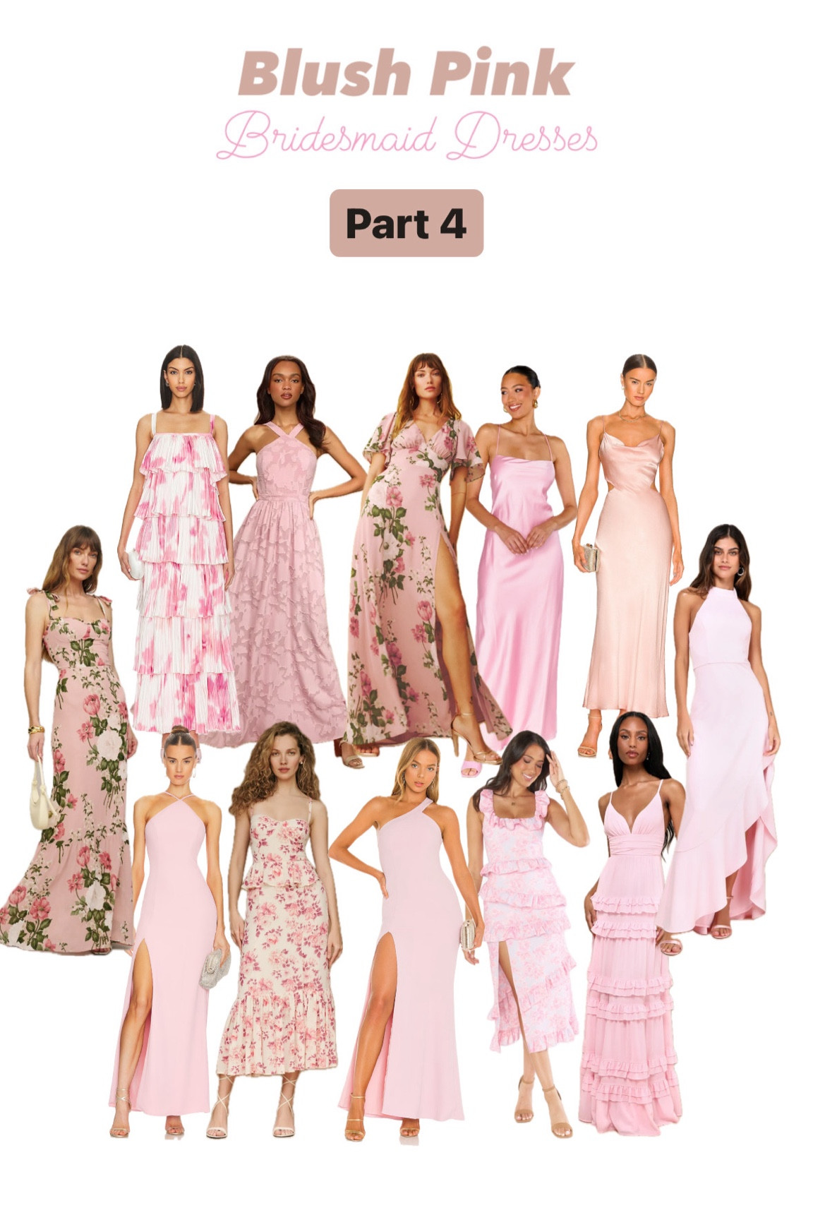 Blush Pink Bridesmaid Dresses

Pale pink, rose pink, blush pink, light pink, wedding guest, pink, bridesmaids, mismatched bridesmaids, spring, summer 

#LTKParties #LTKWedding #LTKSeasonal