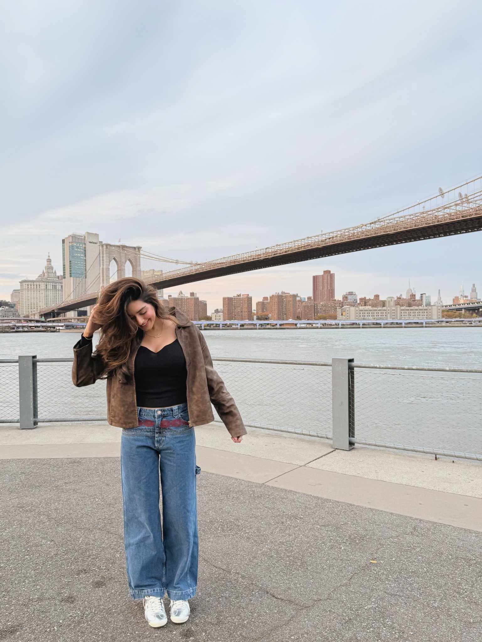 weekends in nyc :) jeans are from damson madder but they’re sold out from where I got them - https://www.anthropologie.com/shop/damson-madder-drew-cargo-jeans2 - linked a similar jean!