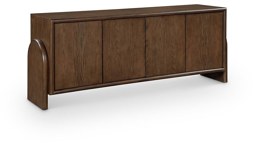 Meridian Furniture 77068Brown Elanor Collection Mid-Century Modern Sideboard/Buffet with Rich Bro... | Amazon (US)