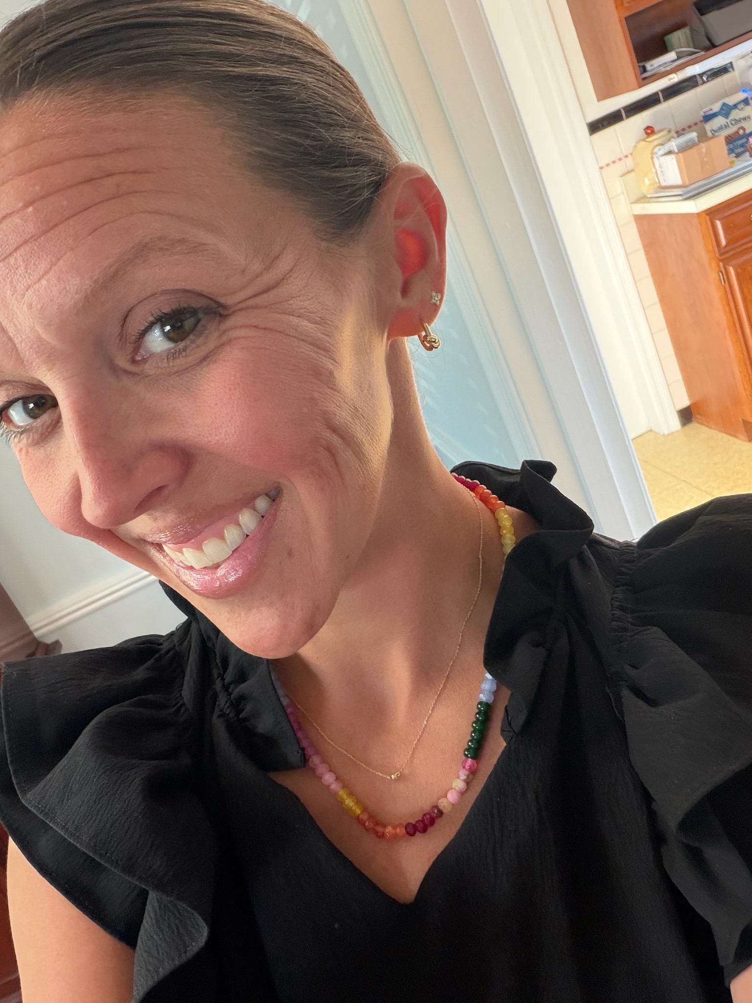 Close up for the jewelry. These earrings are a steal! And I always get some many compliments on this necklace. 

@Quince @Etsy #amazon #knotearrings #jewerlry #giftideas #giftforher #necklacestack #beadednecklace #under25 #budgetfriendly

#LTKOver40 #LTKU