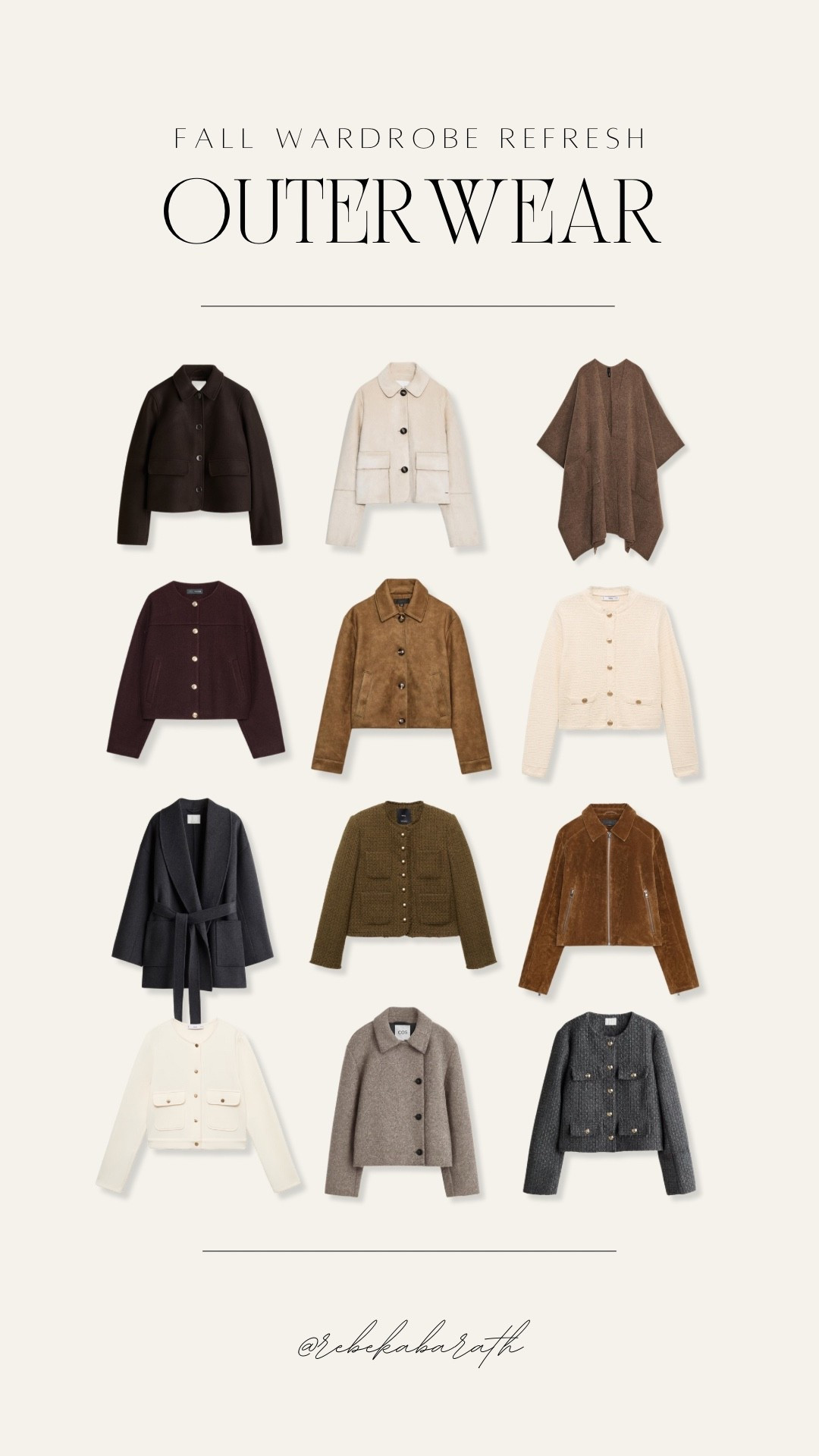 fall wardrobe refresh // outerwear ideas

pick your fave affordable jackets to elevate your transitional looks 💫 (aff links)

jackets | transitional outerwear | chic style

#LTKSeasonal #LTKStyleTip #LTKFindsUnder100