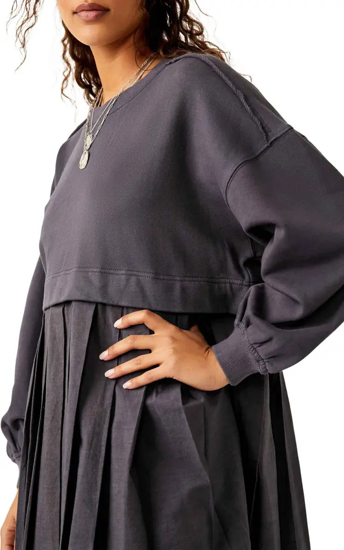 Eleanor Layered Sweatshirt Minidress | Nordstrom