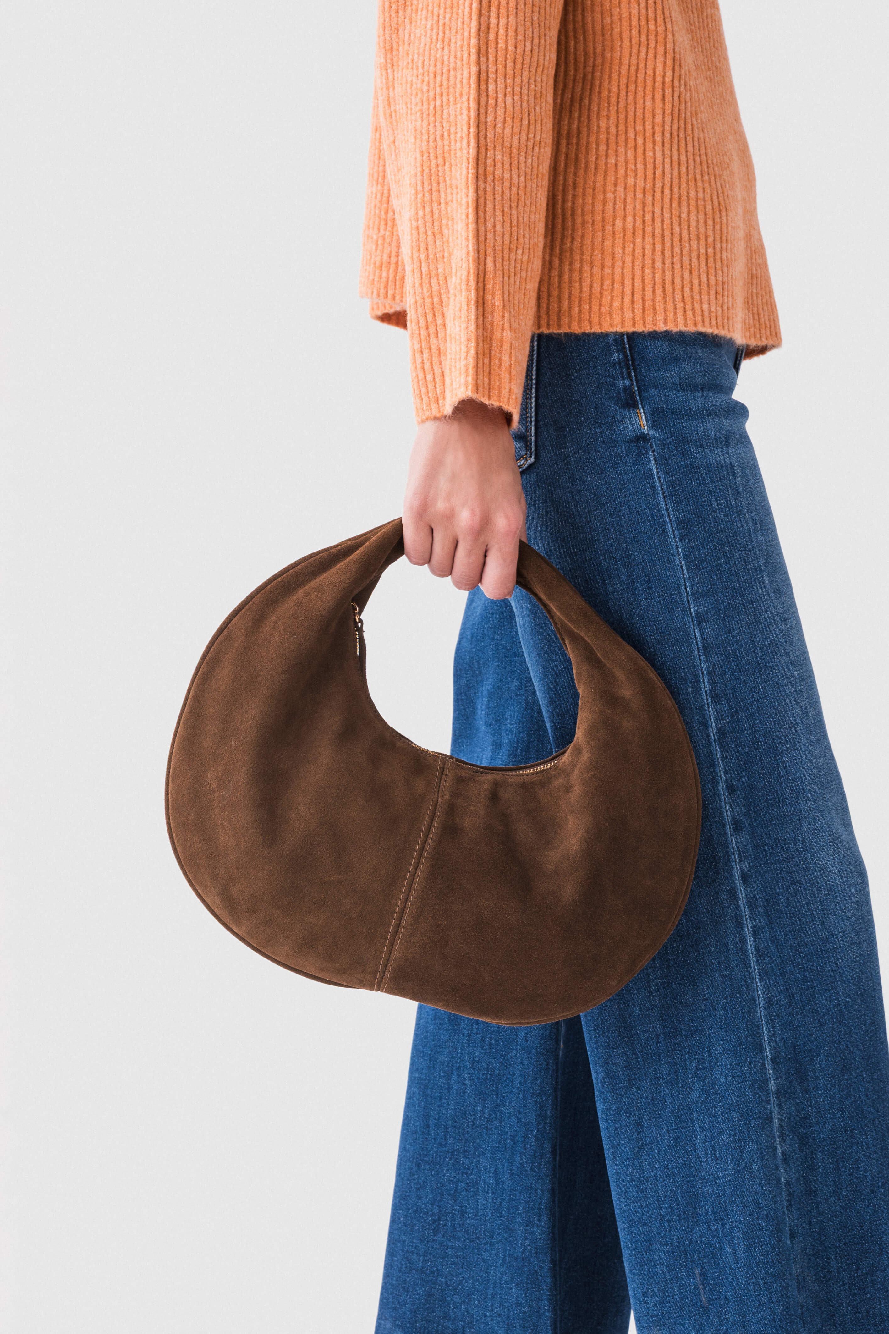 Moda Luxe Farrah Genuine Suede Leather Hobo | Social Threads