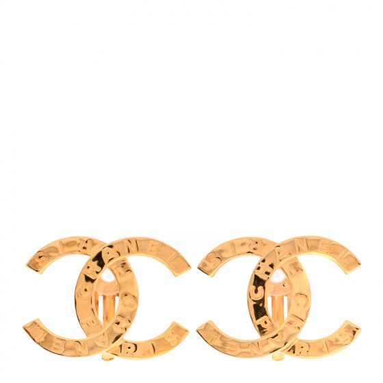 CHANEL

Metal CC Paris Button Clip On Earrings Gold | Fashionphile
