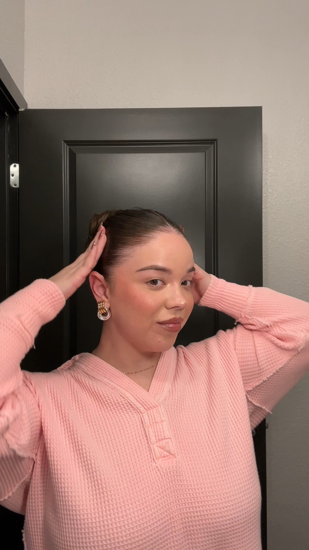 Wash day + Zoom calls = slick back bun supremacy 💁🏻‍♀️. This is my go-to for looking put together when I don’t have time to deal with my hair. Low effort, high impact. 

Wash day hairstyle, quick hair style, slick back bun, hair tutorial 

#LTKStyleTip #LTKBeauty