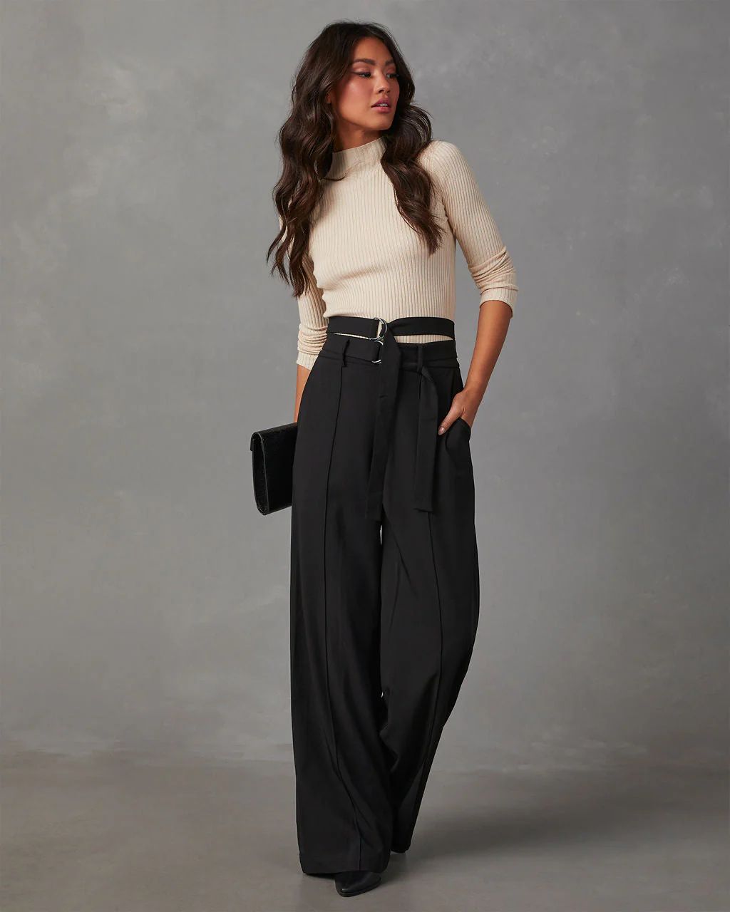 Juliana Double Belted Trouser Pants | VICI Collection