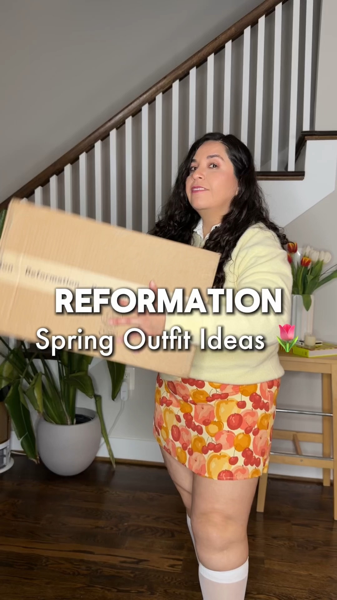 Spring pieces from @Reformation  I’m styling this season 🌸
Navy jacket. Ideal for those moments when you want a more dressed-up look. Here I’m showing two ways to style it: one with jeans for a polished everyday outfit, and another more elevated look to show its versatility. The fit feels a bit more structured/restrictive. Wearing XL.
Maxi skirt. One of the most versatile pieces for spring and summer. It goes with everything and makes it easy to create colorful outfits or more relaxed looks. I was worried about the length since it’s not petite, but I didn’t need alterations. Wearing L.
Peach skort. The piece I’m most excited about from this Reformation order. I love the fruity print and how it inspires playful outfits for the season. The built-in shorts make it feel extra comfortable and secure. Wearing size 12, true to size.

#LTKSeasonal #LTKPetite #LTKOver40