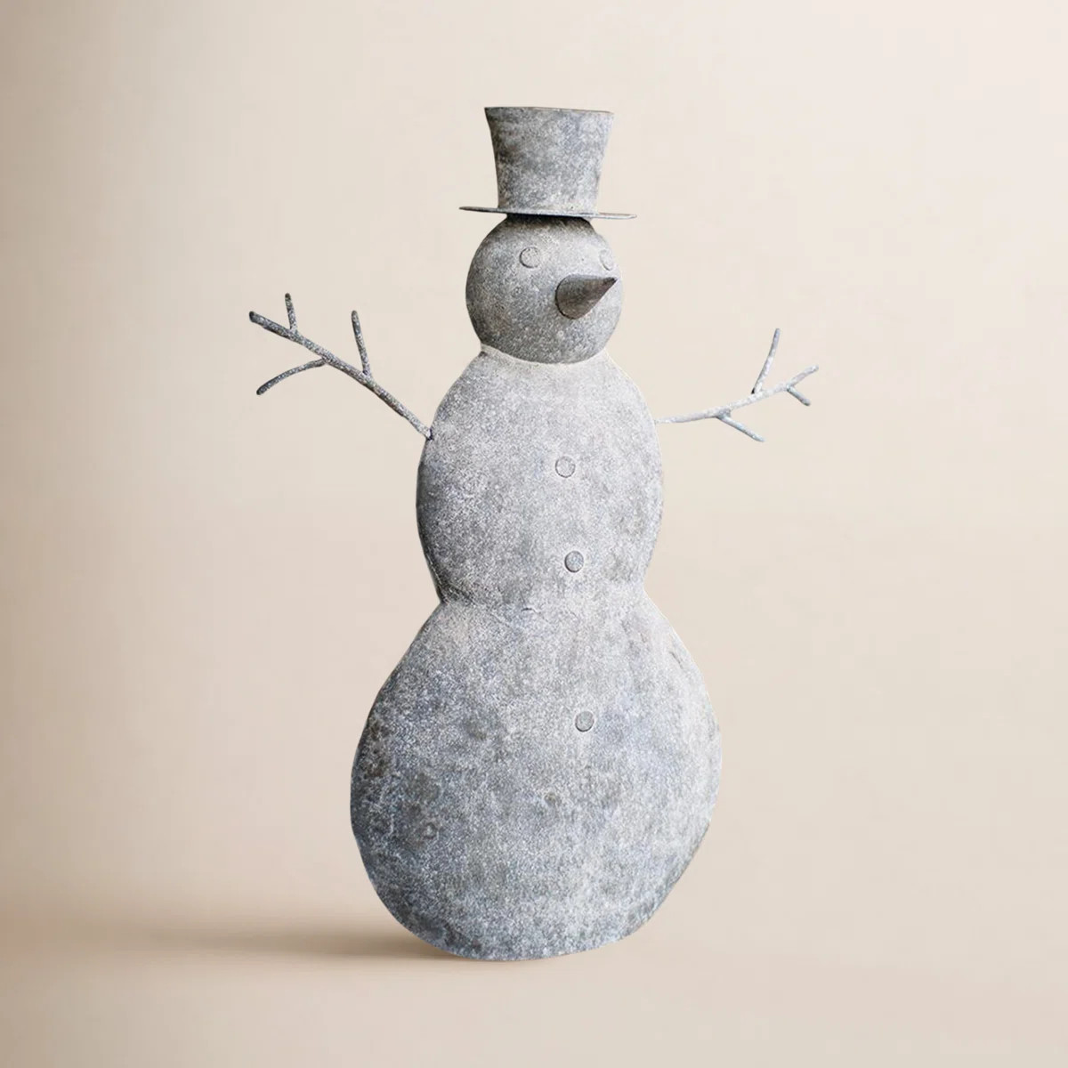 Rustic Metal Snowman | Wayfair North America