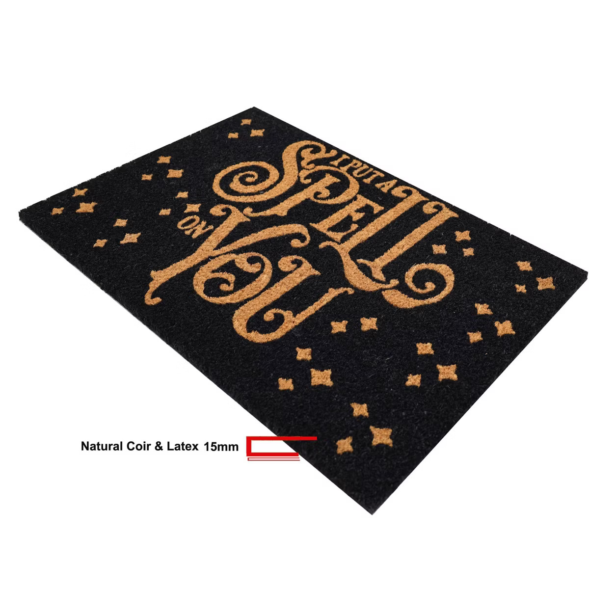 1'3"x2' Halloween Rectangle Indoor Outdoor Use Door Mat Spell On You - Bullseye's Playground™ | Target