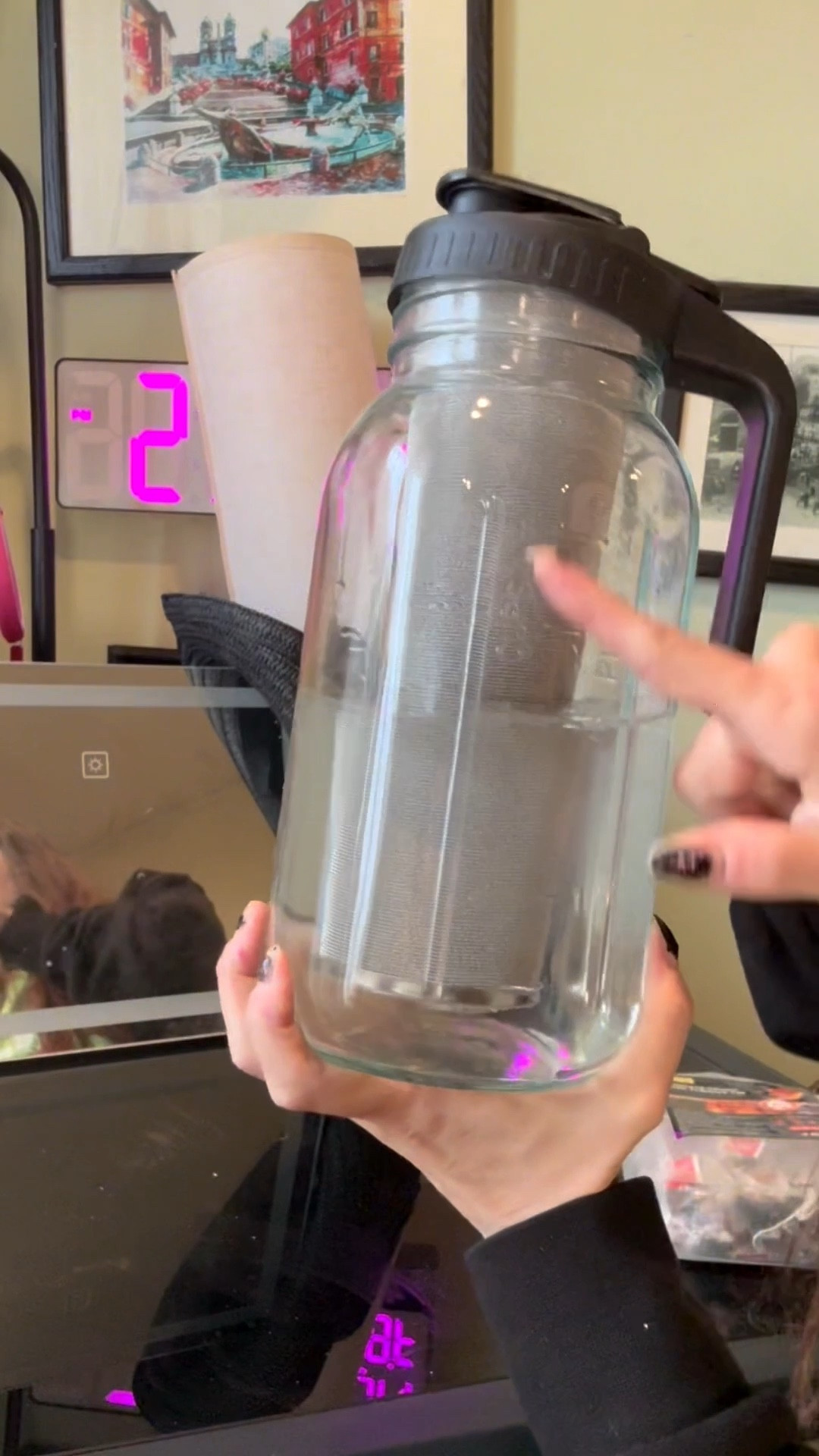 Making tea just got way easier ☕️✨
I’ve been loving this 64 oz mason jar cold brew pitcher—it’s my go-to for iced tea, lemon water, and even coffee. Just add your tea, pour in water, let it steep, and you’re done. No mess, no fuss.
The stainless steel filter + pour spout makes it super convenient, and it keeps everything fresh in the fridge. Simple, easy, and perfect for busy days (or when you just don’t feel like doing the most 😉)
PS on sale for a limited time 
#EasyLiving #IcedTeaTime #Over40Lifestyle #SimpleRoutine

#LTKvlog #LTKSaleAlert #LTKActive