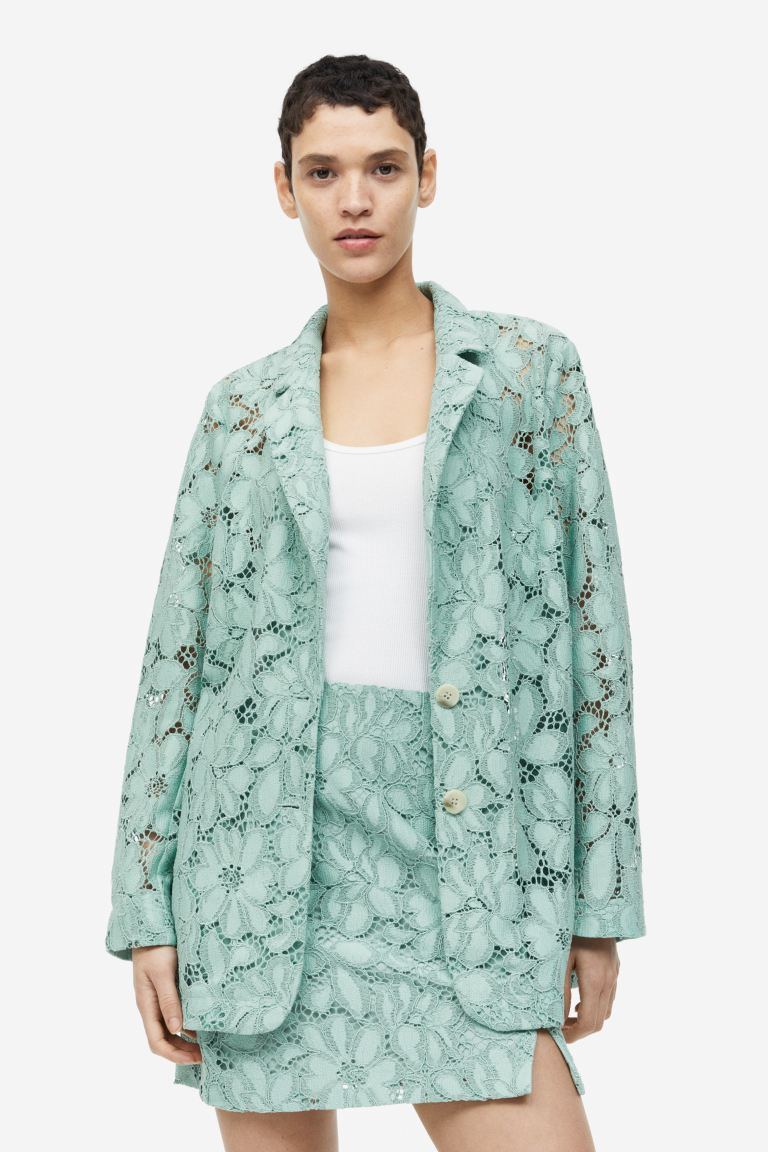 Minigonna in pizzo - Verde menta - DONNA | H&M IT | H&M (FR, IT, ES, PT, BE)